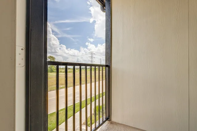 a view of a large window