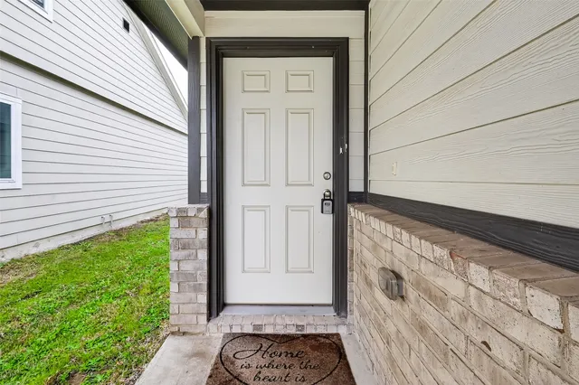a view of front door of a house