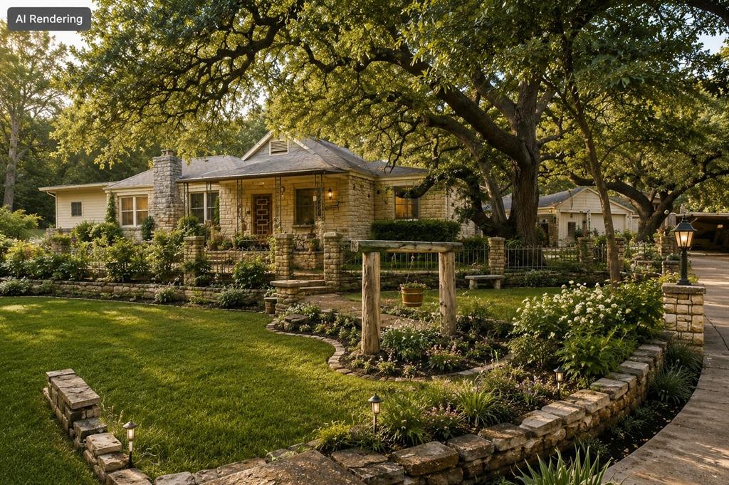 3722 North 27th Street Waco, TX 76708 - Photo 3 of 20 a front view of a house with garden