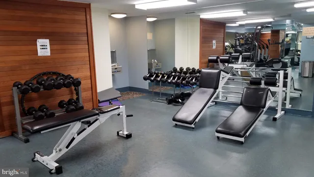 a storage room with stainless steel appliances