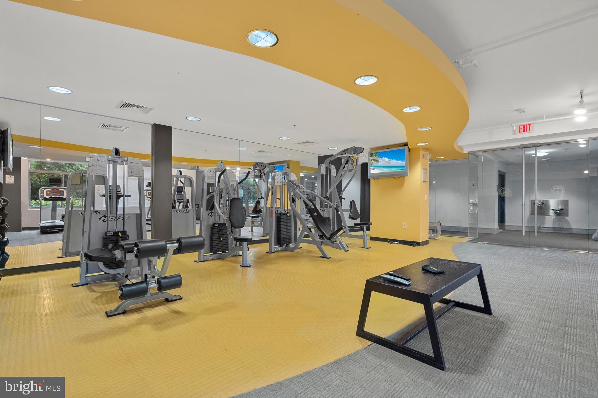 3600 South Glebe Road, Unit 215W Arlington, VA 22202 - Photo 25 of 33 a view of a room with gym equipment