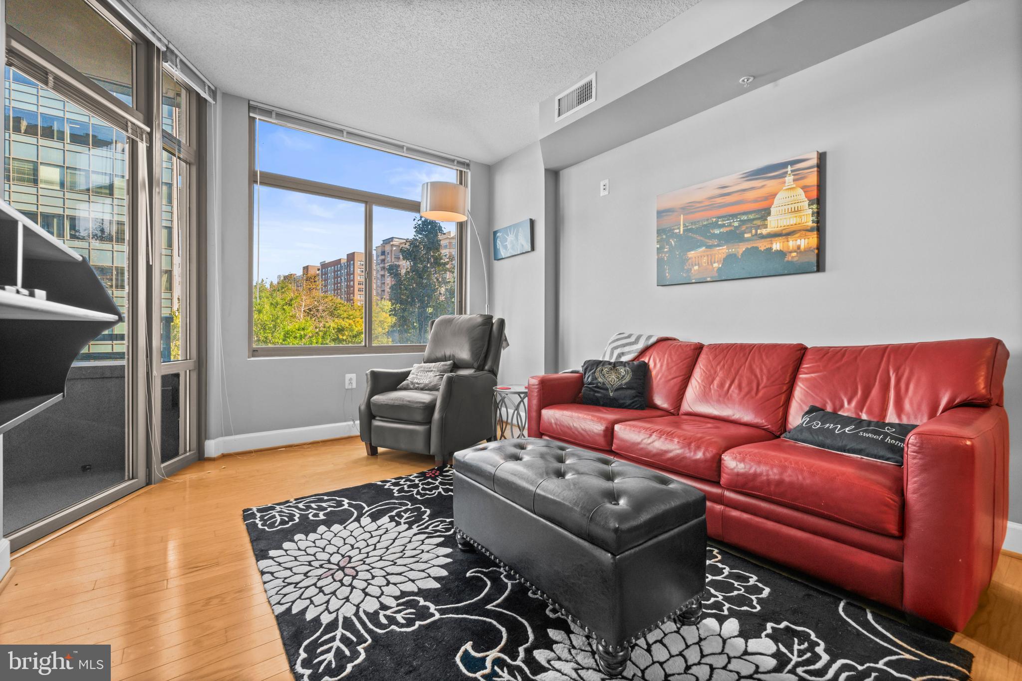 3600 South Glebe Road, Unit 215W Arlington, VA 22202 - Photo 6 of 33 a living room with furniture and a rug