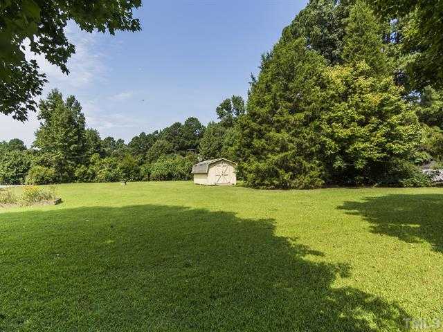 3508 Campbell Road Raleigh, NC 27606 - Photo 22 of 23 great lot and back yard space. view shows storage shed on property
