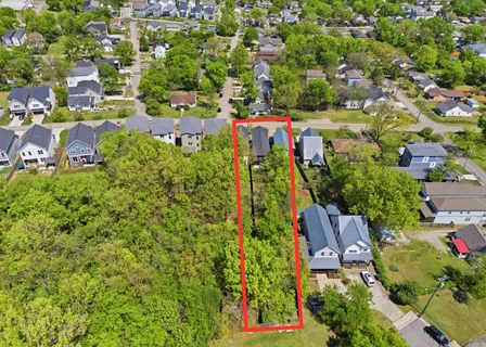 an aerial view of multiple house