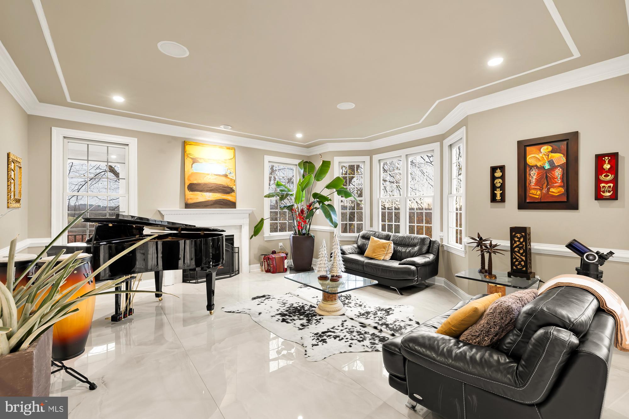 19109 Peale Lane Leesburg, VA 20175 - Photo 12 of 135 a living room with furniture and a flat screen tv with wooden floor