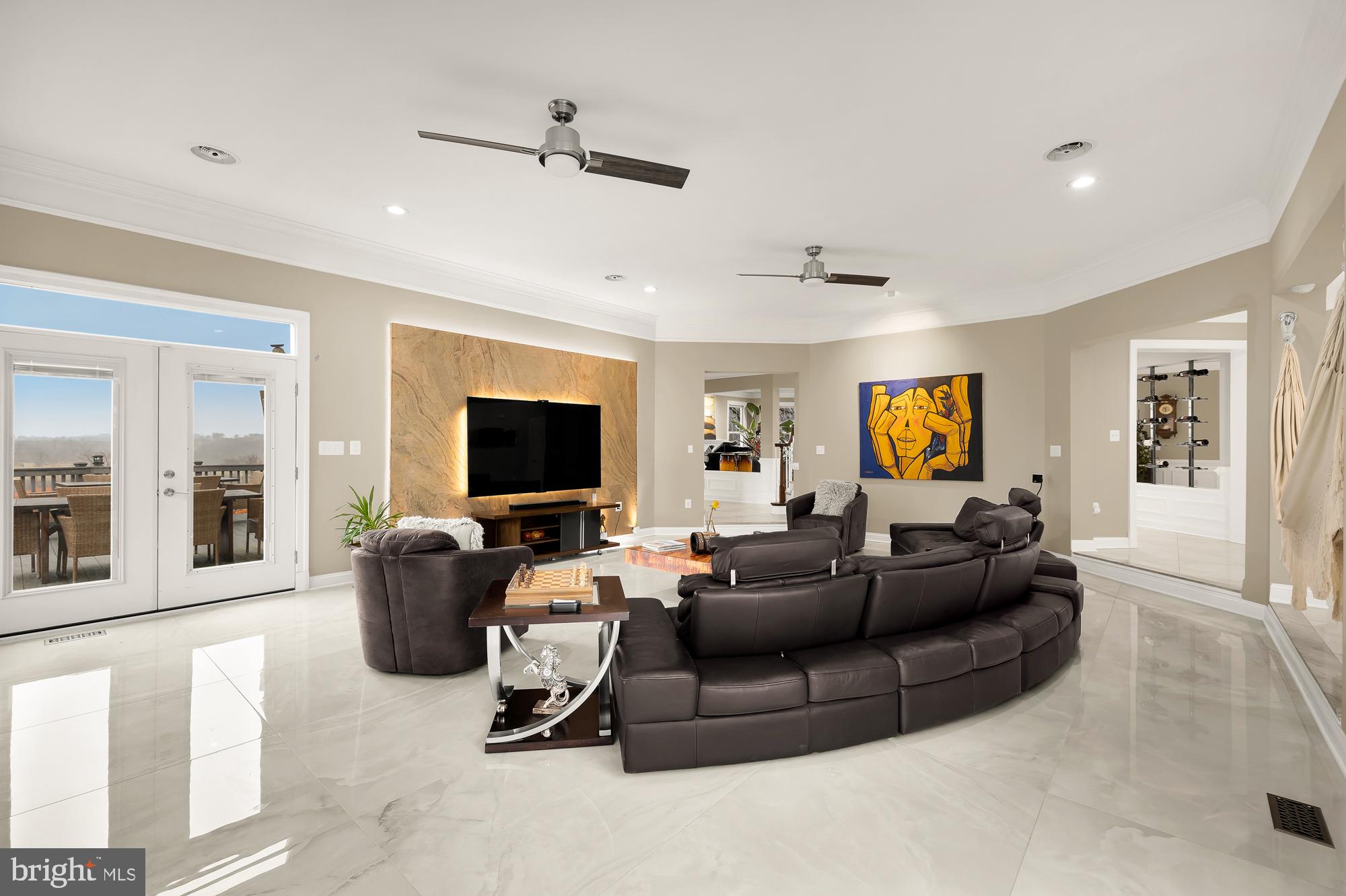 19109 Peale Lane Leesburg, VA 20175 - Photo 17 of 135 a living room with fireplace furniture and a flat screen tv