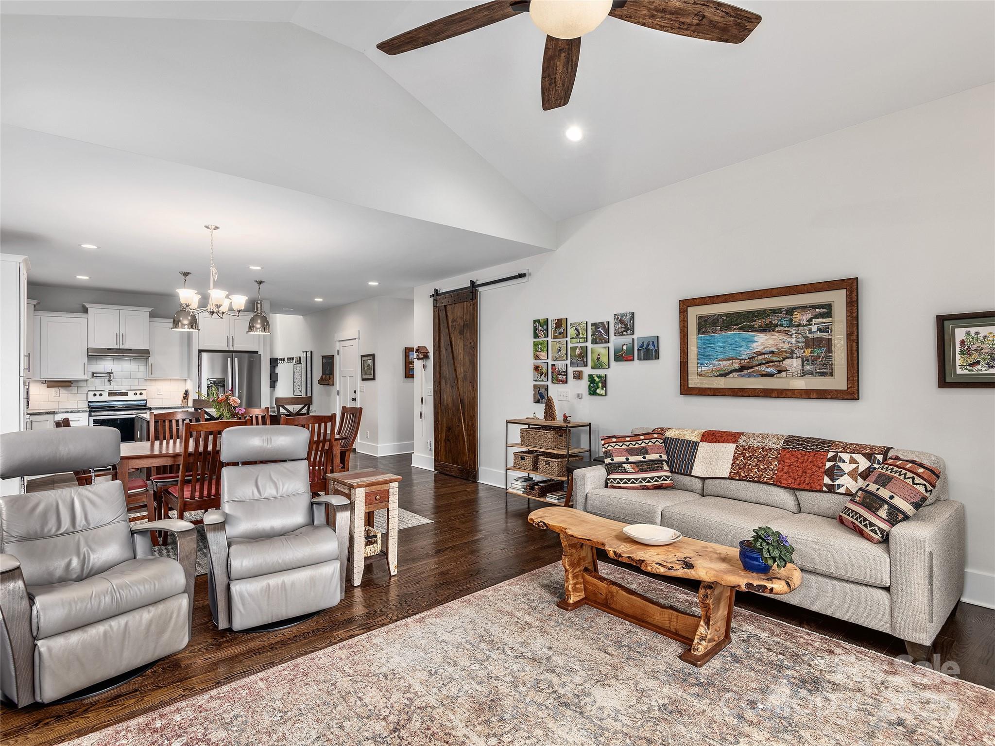 108 Enthoffer Road Black Mountain, NC 28711 - Photo 6 of 31 a living room with furniture and a view of kitchen