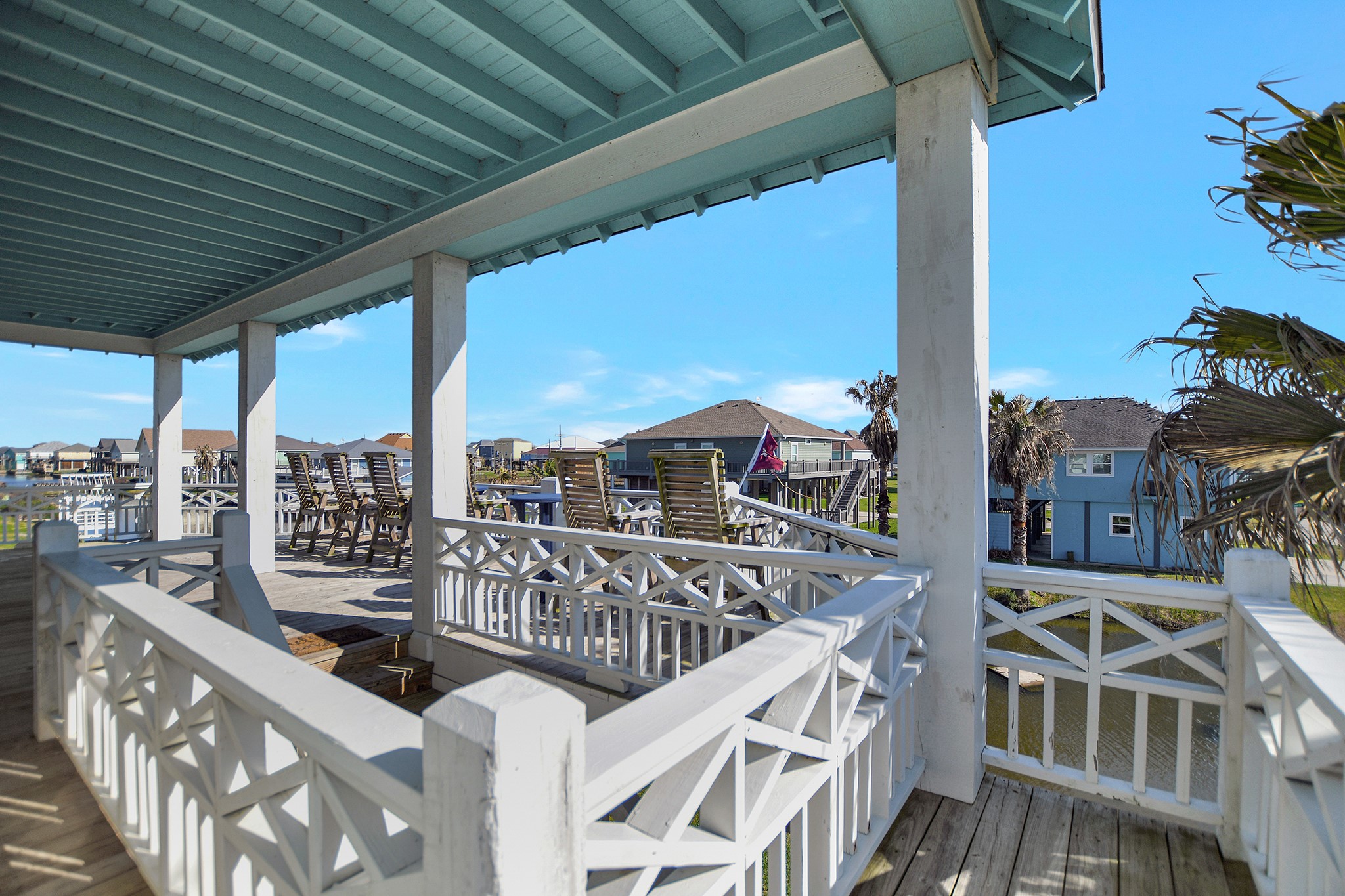 2570 Tide Road Port Bolivar, TX 77650 - Photo 12 of 50 a view of buildings from the balcony