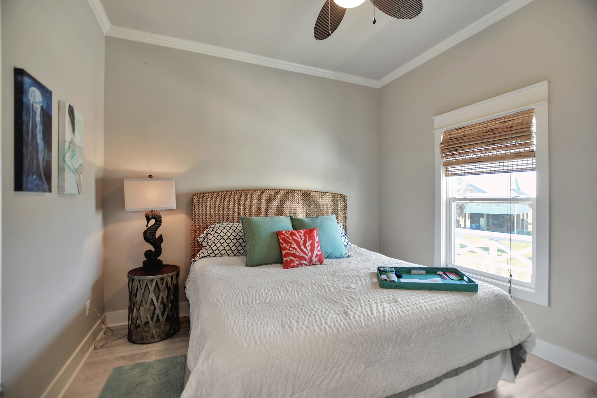 2570 Tide Road Port Bolivar, TX 77650 - Photo 36 of 50 a bedroom with a bed and a window