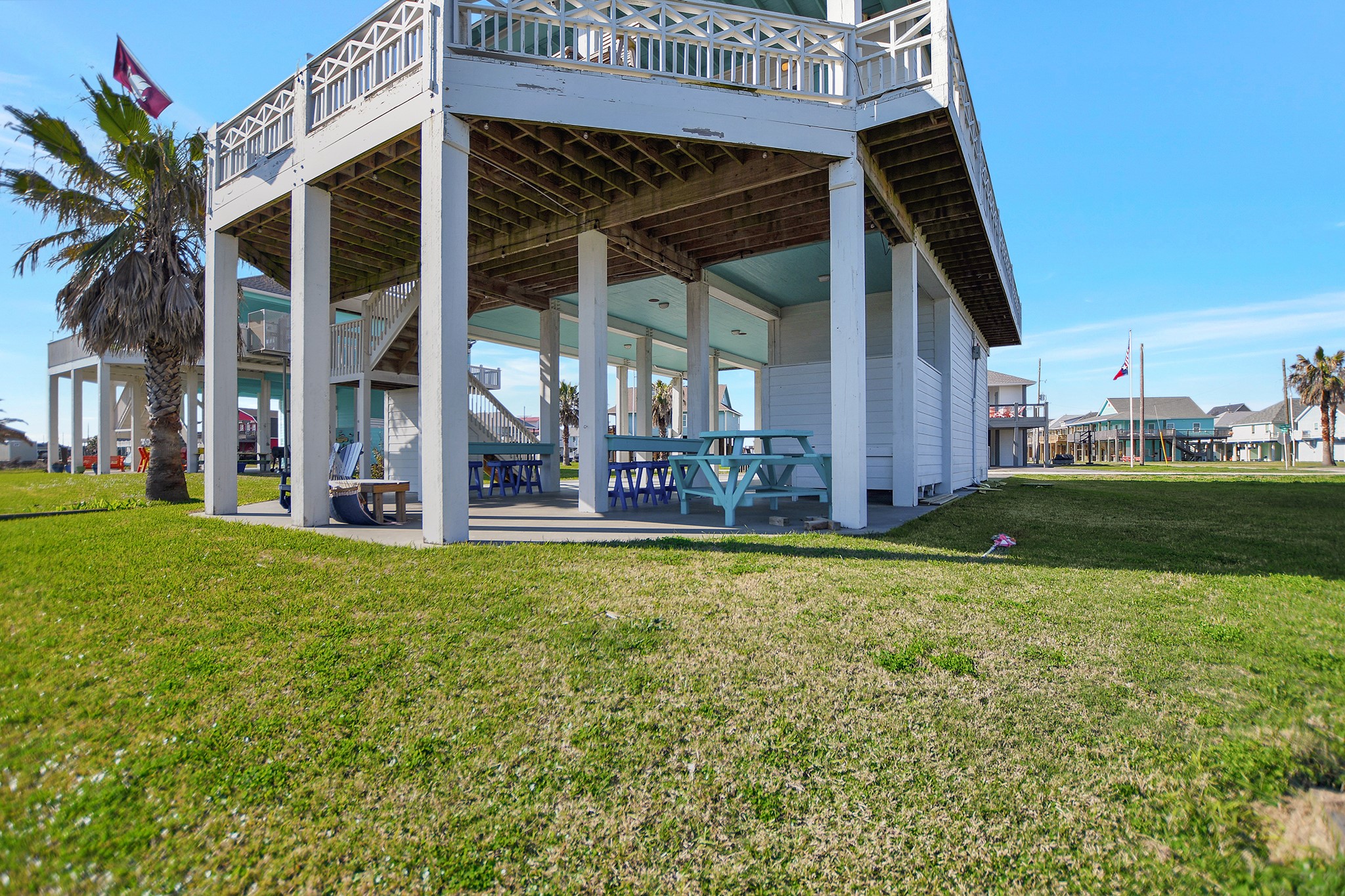 2570 Tide Road Port Bolivar, TX 77650 - Photo 8 of 50 front view of a house with a yard
