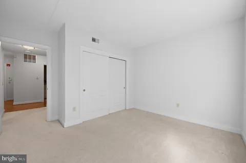 an empty room with an entryway