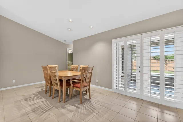 an aerial view of residential building with parking space