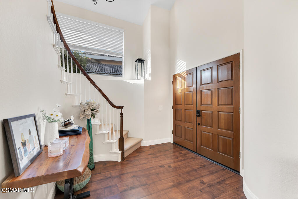16 Valley Crest Road Simi Valley, CA 93065 - Photo 5 of 41 a view of an entryway with wooden floor