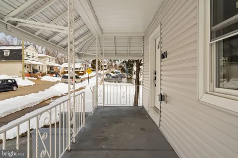 a view of a porch