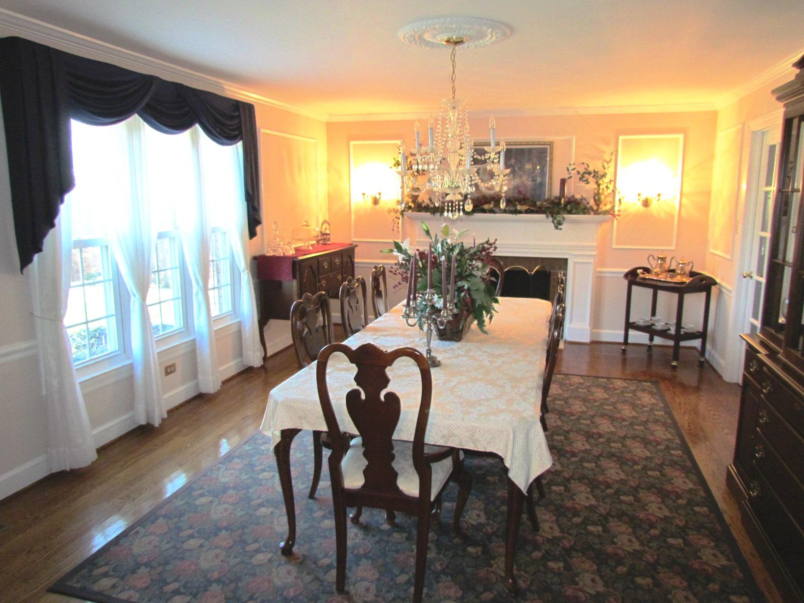 291 Robin Hood Road Bassett, VA 24055 - Photo 6 of 54 Dining Room with Fireplace