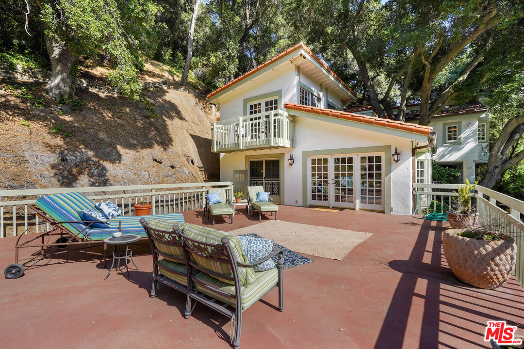 964 Old Topanga Canyon Road Topanga, CA 90290 - Photo 15 of 75 a view of a house with lounge chair in front of house