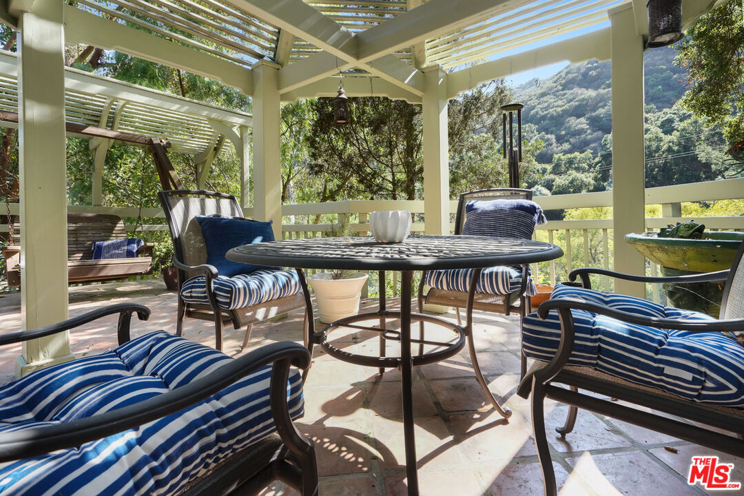 964 Old Topanga Canyon Road Topanga, CA 90290 - Photo 47 of 75 a view of a outdoor seating area with furniture
