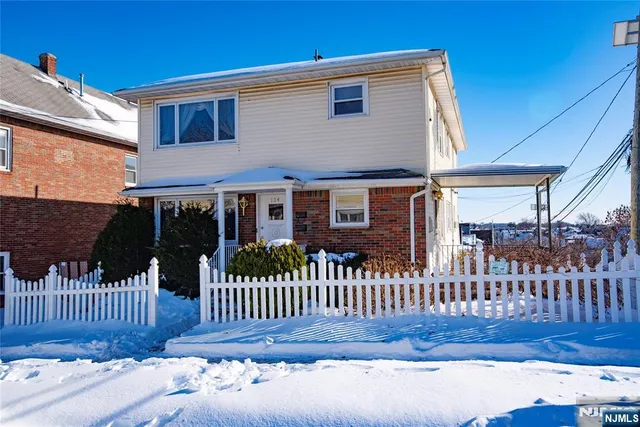 a front view of a house