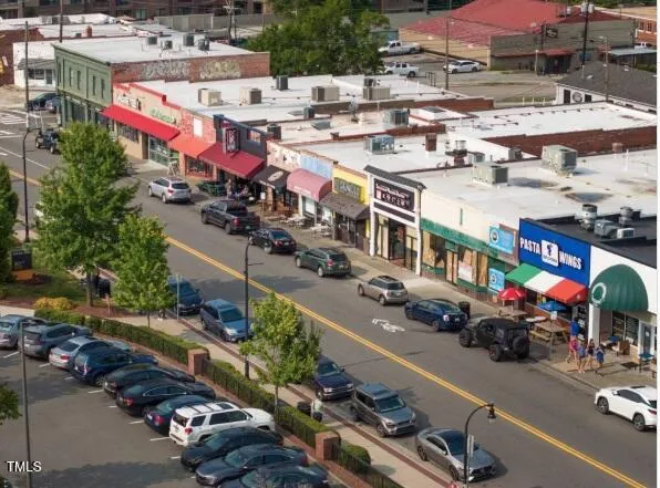 a front view of a building with street view