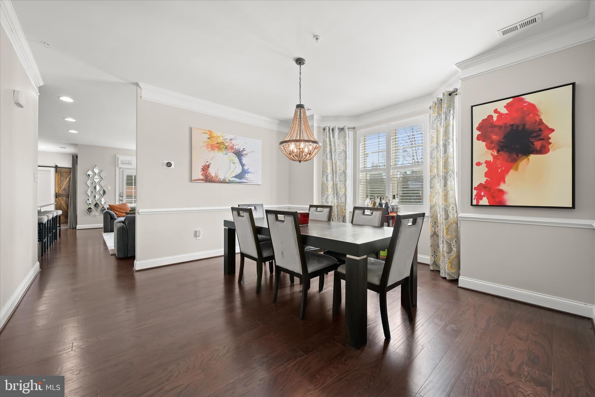 11295 Market Street Fulton, MD 20759 - Photo 18 of 62 a view of a dining room with furniture window and wooden floor