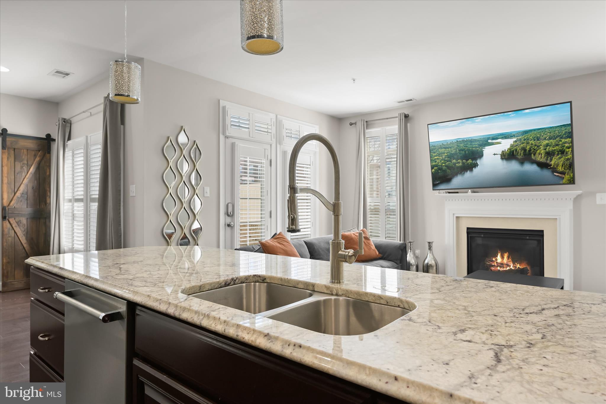 11295 Market Street Fulton, MD 20759 - Photo 25 of 62 a kitchen with a sink and a stove with wooden floor