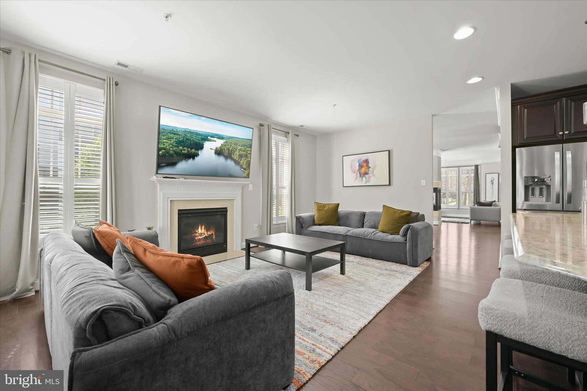 11295 Market Street Fulton, MD 20759 - Photo 29 of 62 a living room with furniture and a fireplace