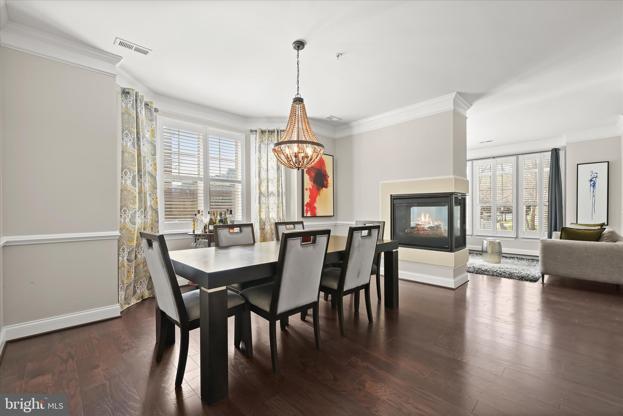 11295 Market Street Fulton, MD 20759 - Photo 3 of 59 Dining & living rooms with see through gas firepla