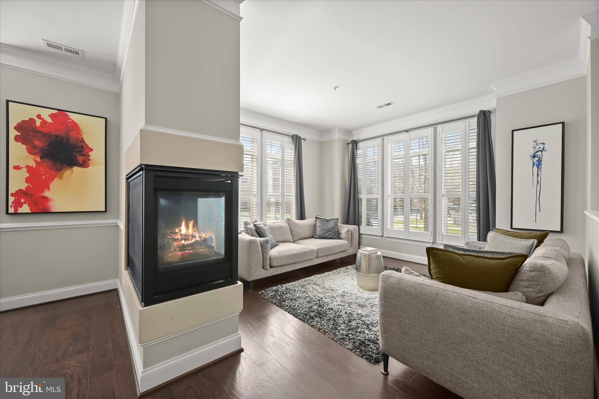 11295 Market Street Fulton, MD 20759 - Photo 9 of 59 Living room with see through gas fireplace
