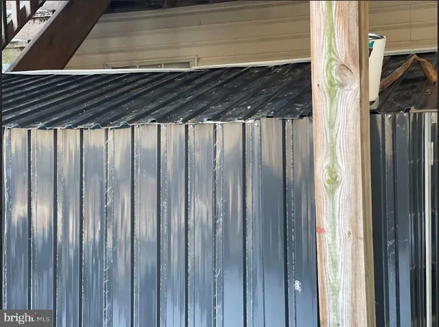 a view of wooden fence