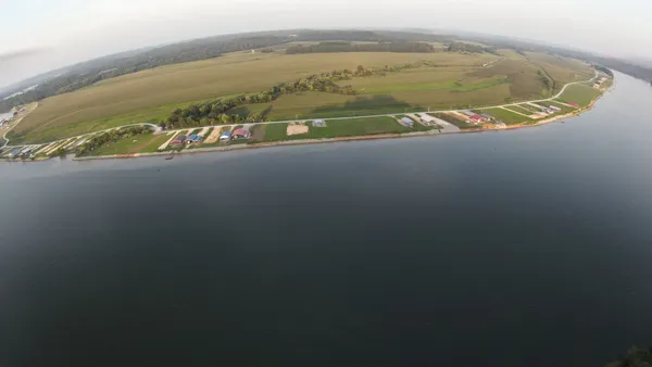 a view of an ocean and beach