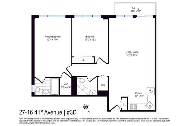 $925,000 | 27-16 41st Avenue, Unit 3D | Long Island City