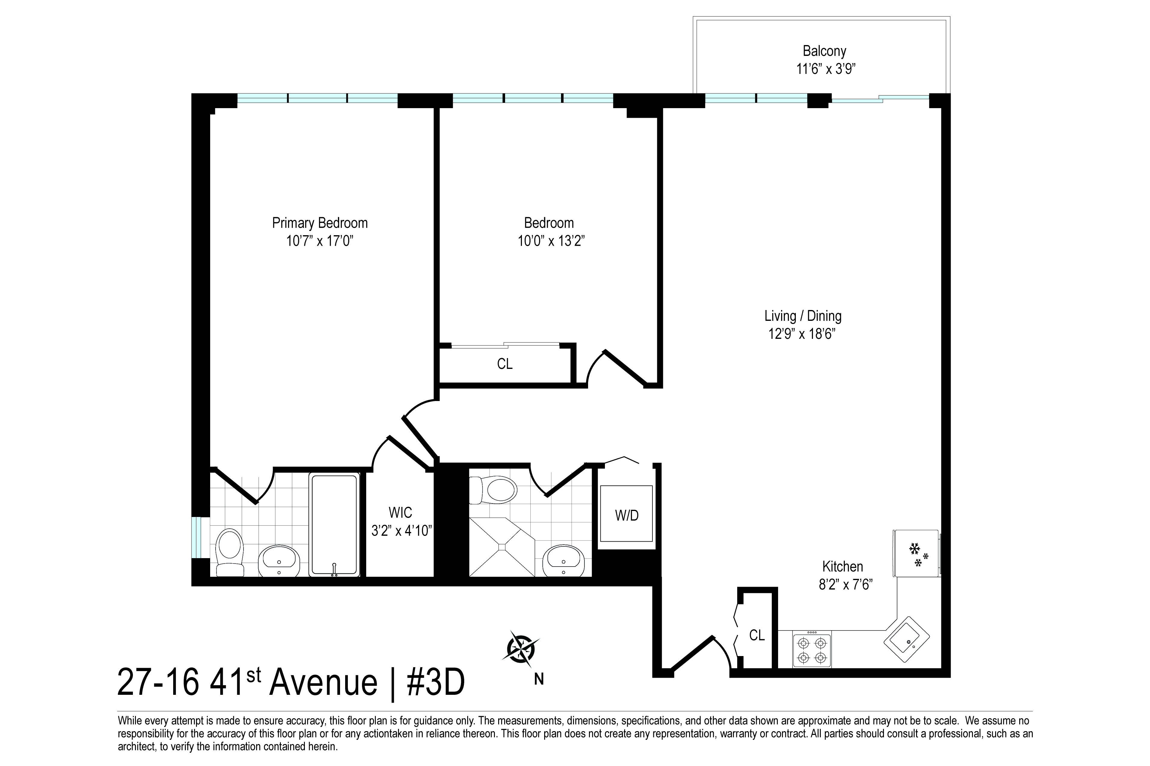 27-16 41st Avenue, Unit 3D Queens, NY 11101 - Photo 14 of 14 a picture of a wall with a white building