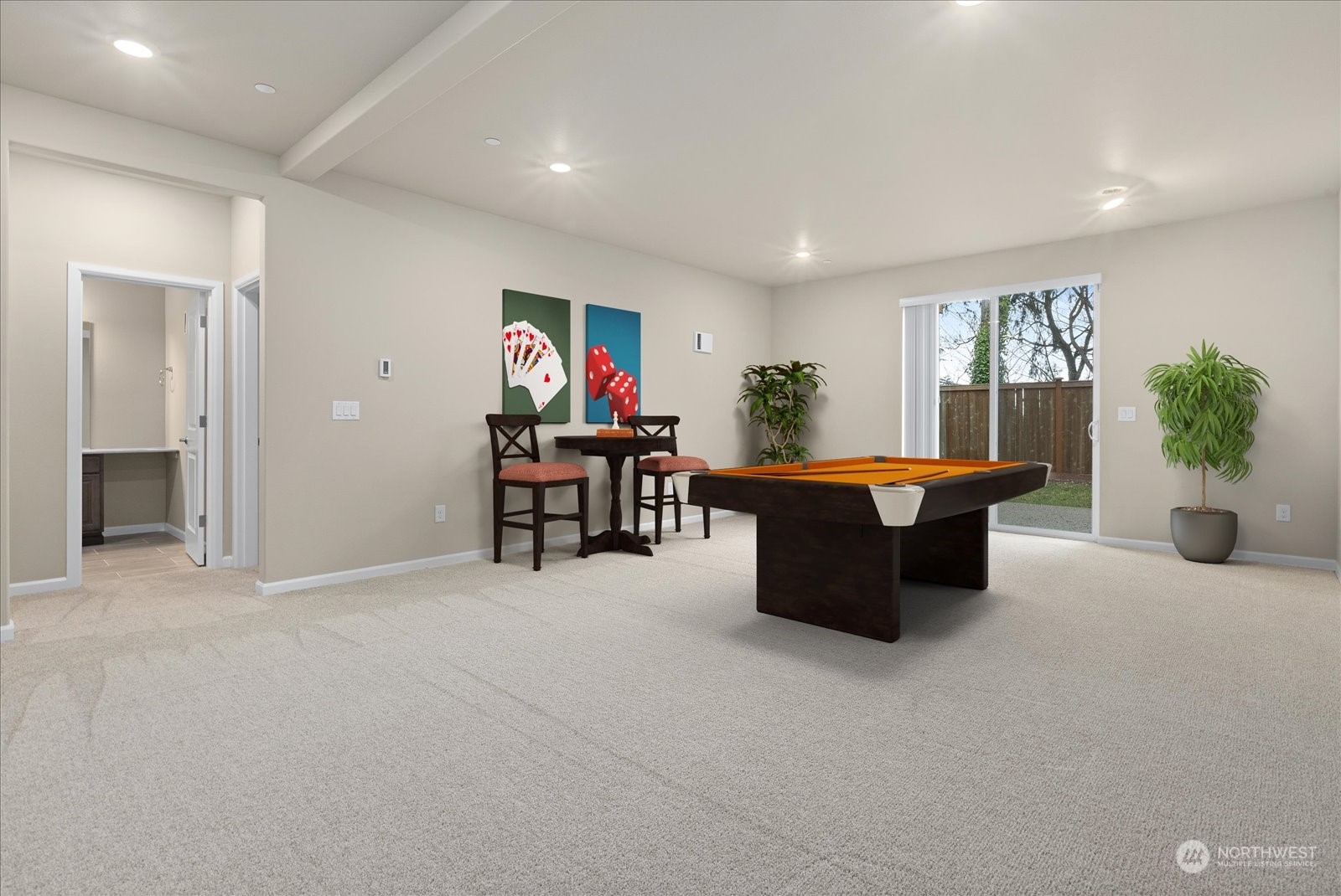 4308 233rd Place Southeast Bothell, WA 98021 - Photo 26 of 39 a living room with furniture and a flat screen tv