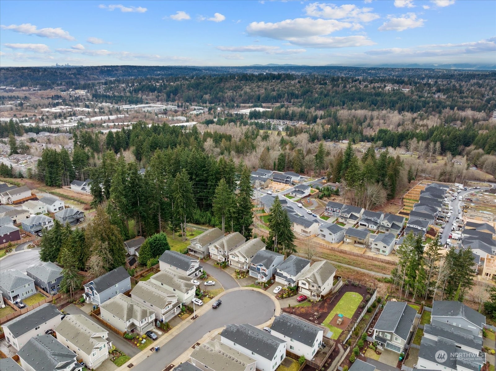 4308 233rd Place Southeast Bothell, WA 98021 - Photo 35 of 39 an aerial view of a house with lake view