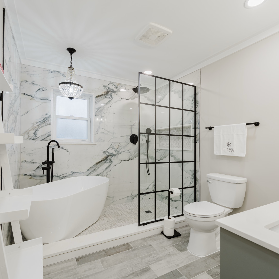 211 Roberts Road New Lenox, IL 60451 - Photo 20 of 37 a bathroom with a sink toilet and shower