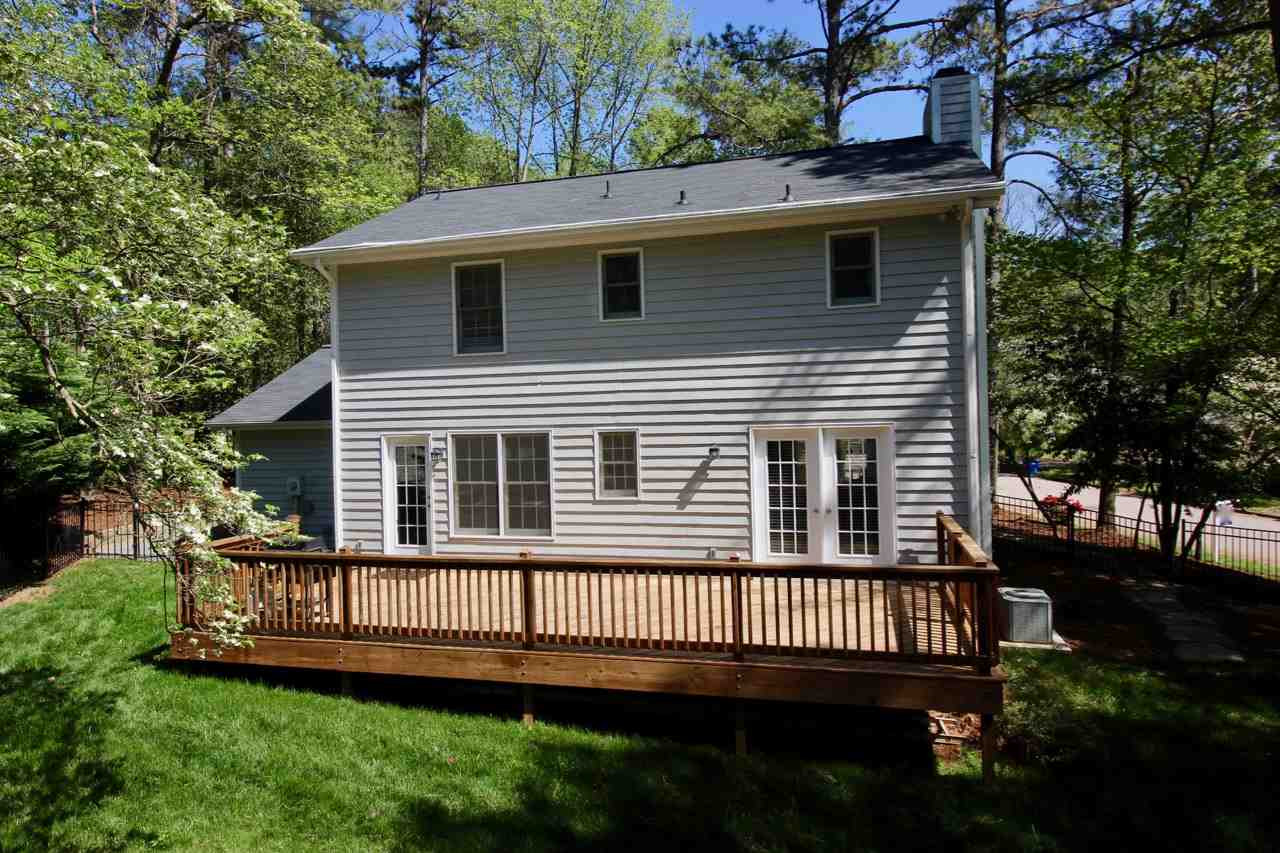 7401 Rolling Dale Court Raleigh, NC 27615 - Photo 17 of 25 This deck is perfect for hosting a cul-de-sac block party. You will be the envy of your neighbors and guests in this beautiful and private backyard. Great Deck for Entertaining