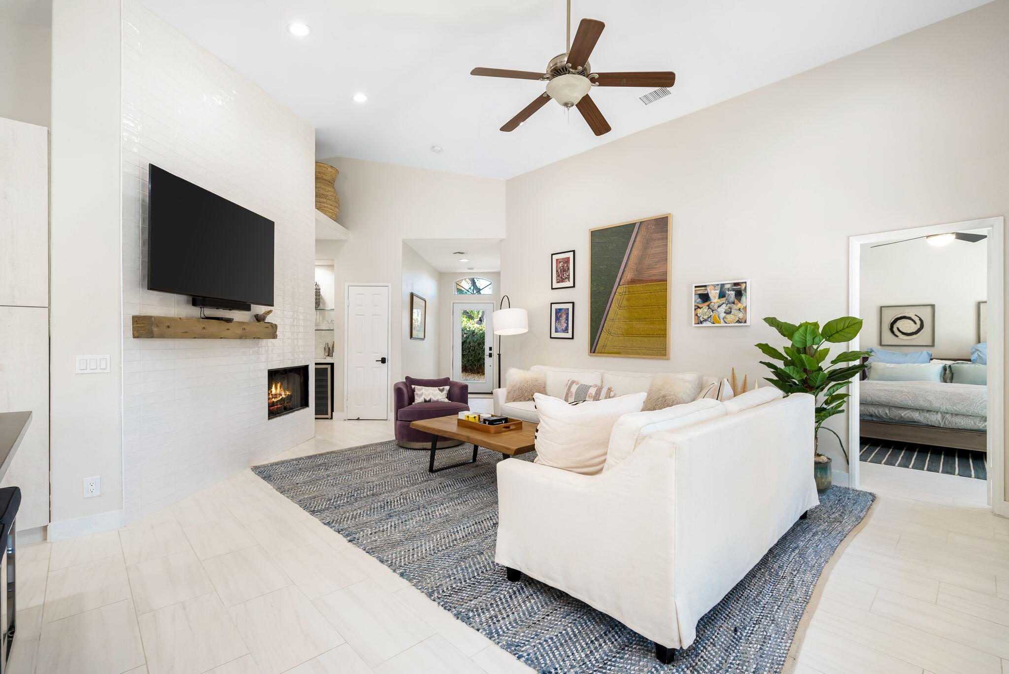 45809 Crosswater Street Indio, CA 92201 - Photo 16 of 48 a living room with furniture and a flat screen tv