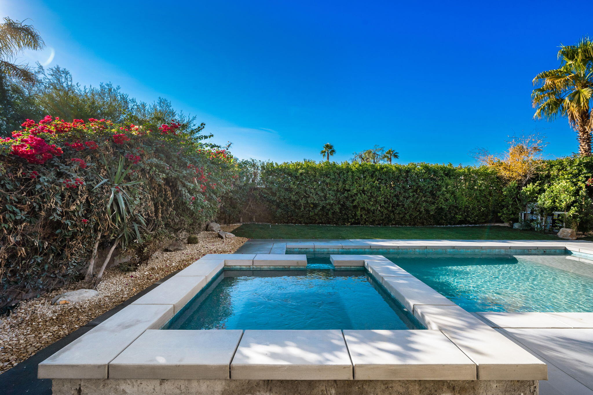 45809 Crosswater Street Indio, CA 92201 - Photo 30 of 48 a view of a backyard