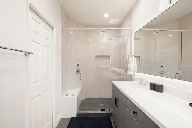 a close view of closet