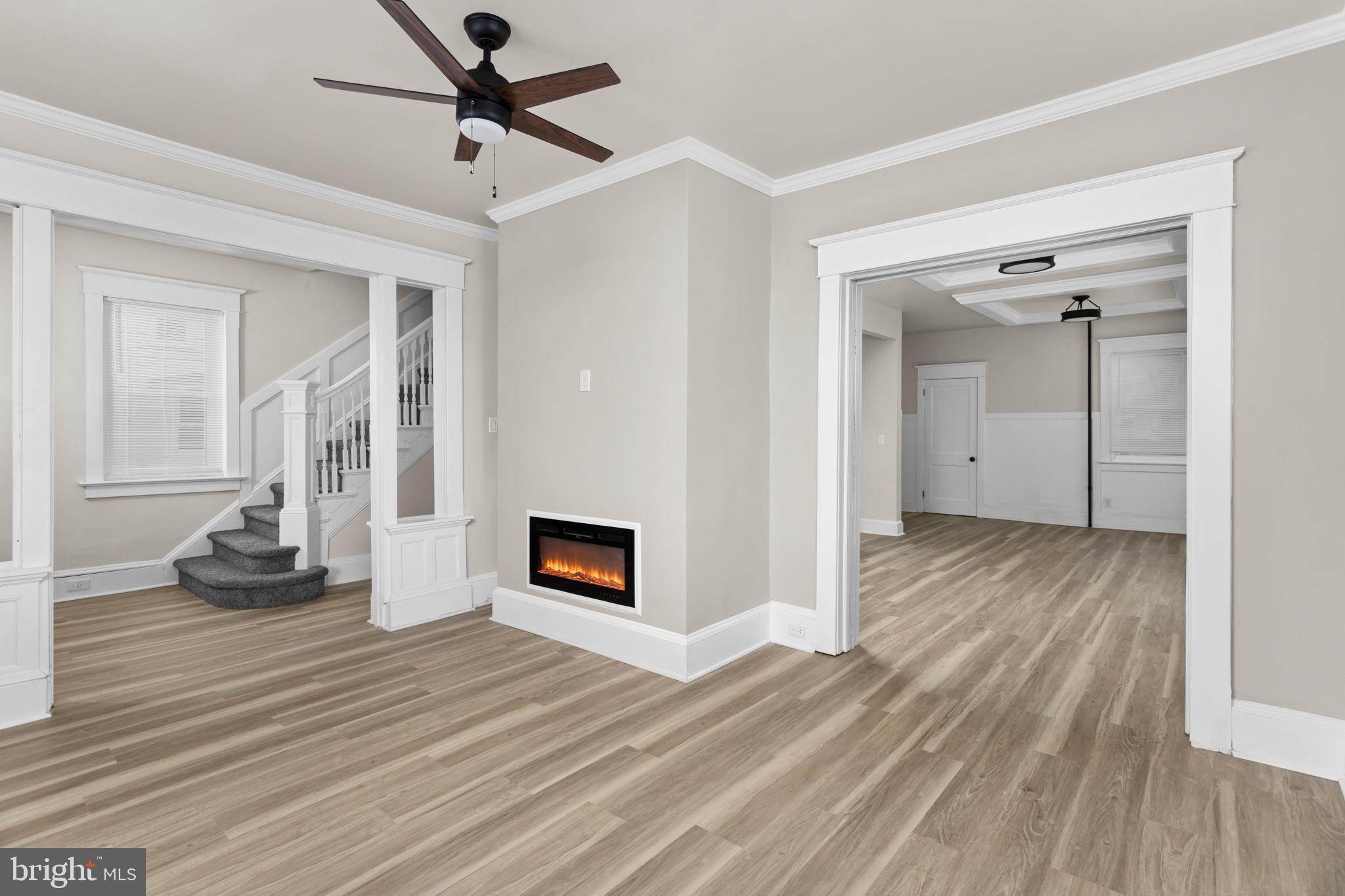 306 Berwyn Avenue Ewing, NJ 08618 - Photo 8 of 34 Living Room Open to the Dining Room