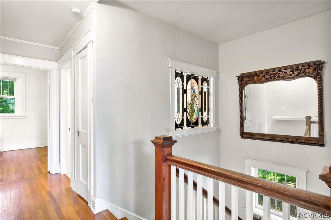 3417 West Hundred Road Chester, VA 23831 - Photo 13 of 23 a view of a hallway with wooden floor and windows