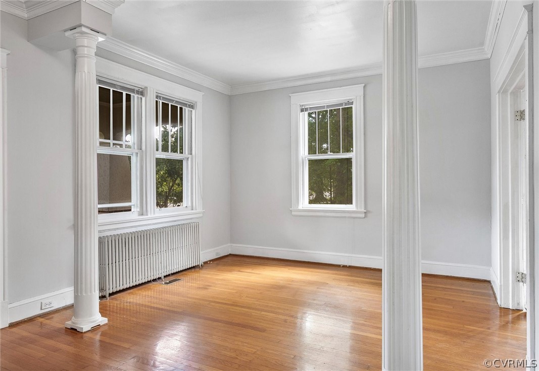 3417 West Hundred Road Chester, VA 23831 - Photo 5 of 23 a view of an empty room with wooden floor and a window