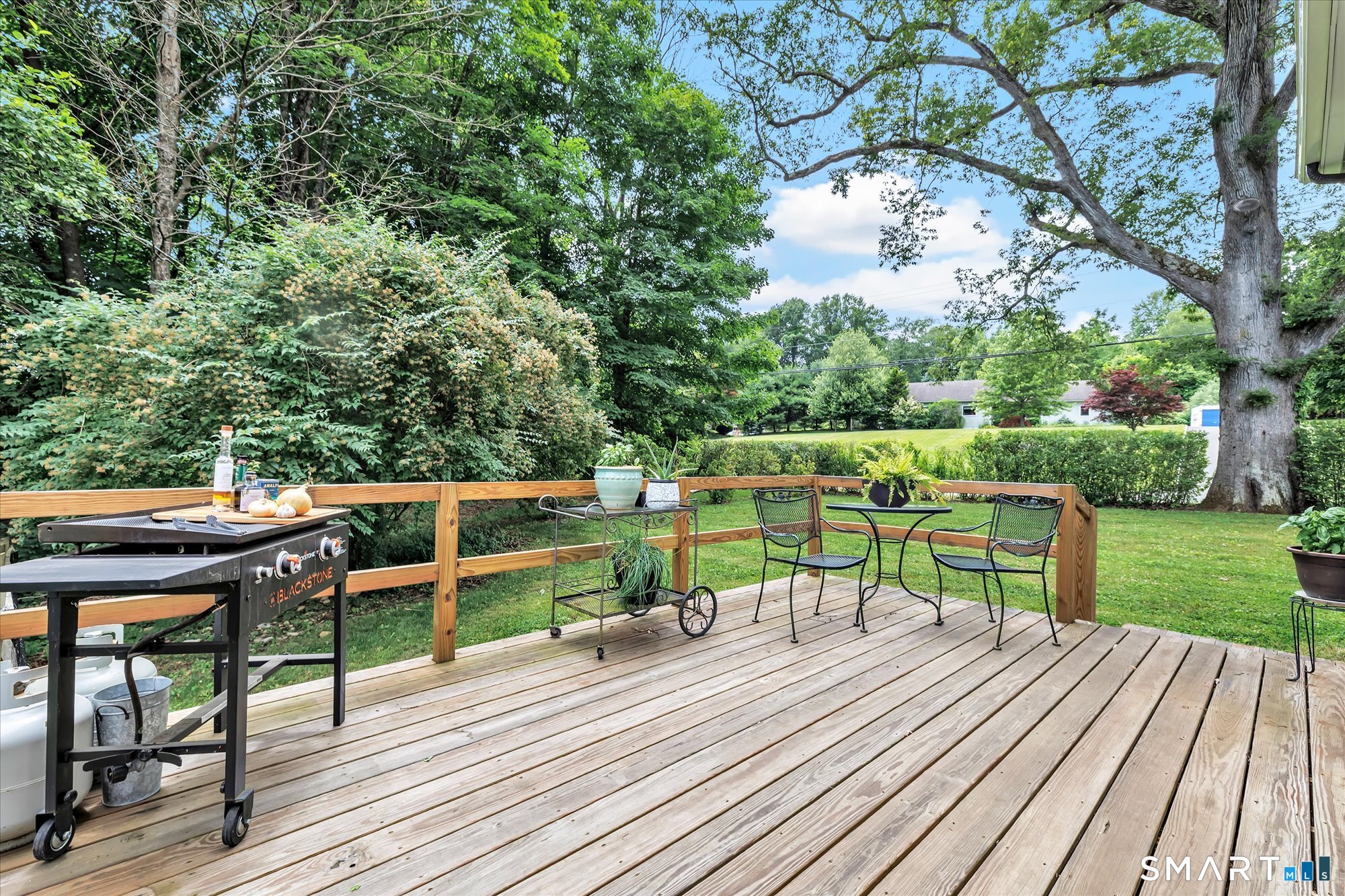 137 Rockwell Road Bethel, CT 06801 - Photo 19 of 40 THE SIDE DECK SEAMLESSLY EXTENDS THE KITCHEN INTO THE OUTDOORS, CREATING THE PERFECT SPACE FOR ENTERTAINING & GRILLING