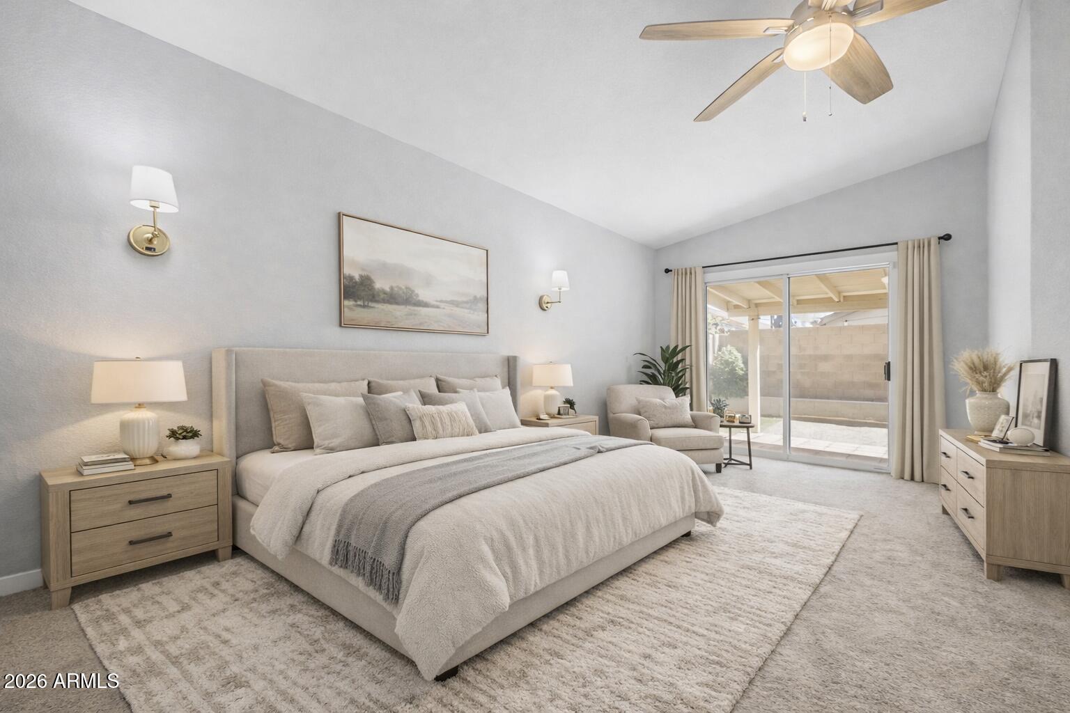 109 West Mohawk Lane Phoenix, AZ 85027 - Photo 3 of 23 a bedroom with a large bed and a large window