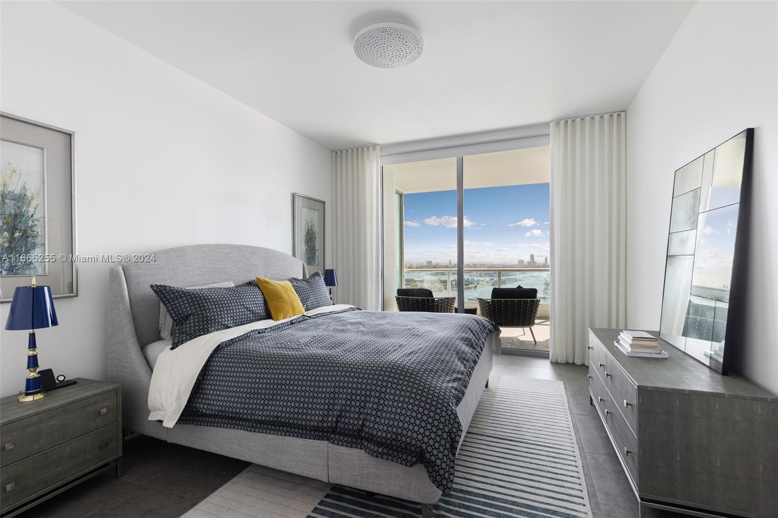 900 Biscayne Boulevard, Unit 3609 Miami, FL 33132 - Photo 13 of 36 a bed room with a bed and a couch