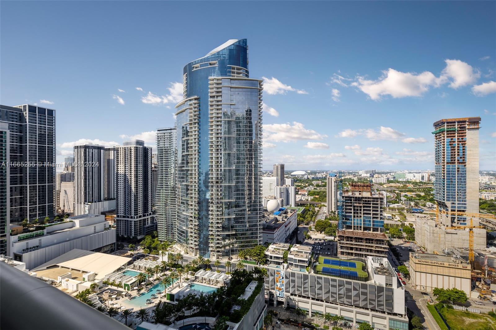 900 Biscayne Boulevard, Unit 3609 Miami, FL 33132 - Photo 26 of 36 a city view with tall buildings