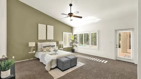 a view of small space with racks on the wall