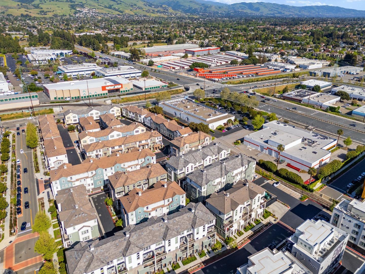 1453 Cherry Circle Milpitas, CA 95035 - Photo 49 of 53 an aerial view of a city with lots of residential buildings