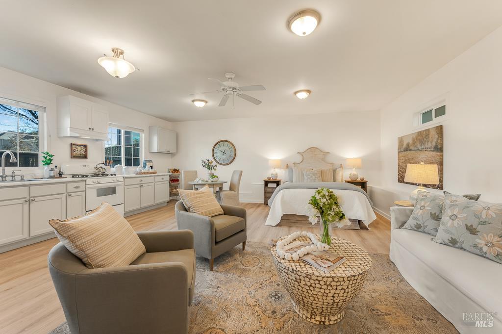 486 South Main Street Sebastopol, CA 95472 - Photo 18 of 27 a living room with furniture and view of kitchen