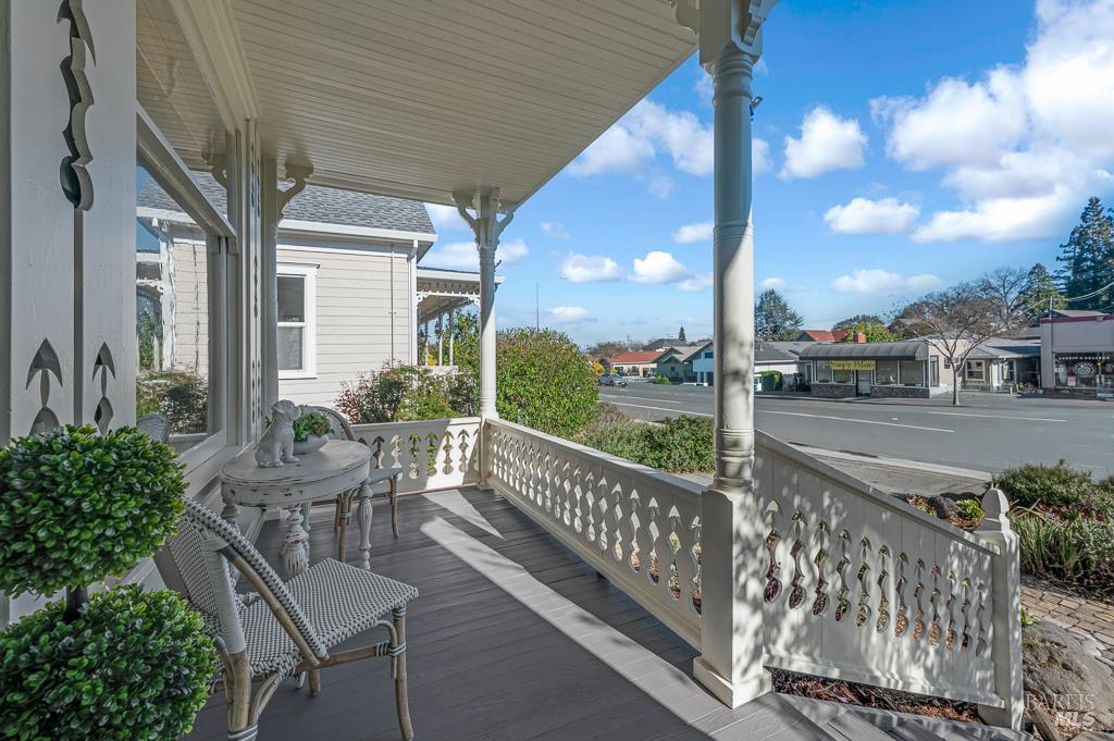 486 South Main Street Sebastopol, CA 95472 - Photo 22 of 27 a view of a porch with furniture and next to a yard